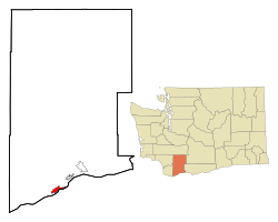 Skamania County Washington Incorporated and Unincorporated areas North Bonneville Highlighted